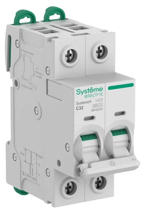 Автоматический выключатель Systeme9 C32/2 6kA SE