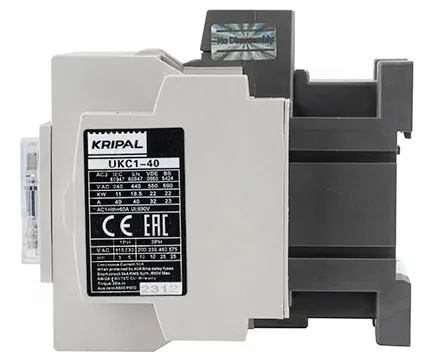 Контактор UKC1-40-22-24AC, 60A, 18.5kW, Uк=24VAC, 2NO+2NC 