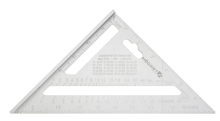 Угольник разметочный алюминиевый 185мм HOEGERT