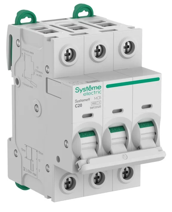 Автоматический выключатель Systeme9 C20/3 6kA SE