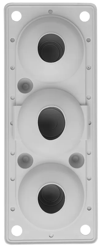 Кабельный ввод мембранный КВМ-6, ТЭП, RAL7035, IP66, 6 вводов TDM