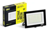 Прожектор LED СДО06 4000К 50Вт 4000Lm IP65 черный IEK