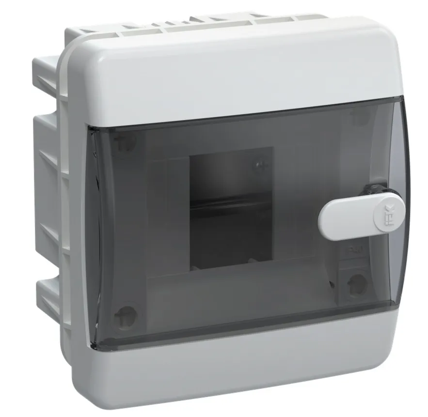 Щит встраиваемый пласт ЩРВ-П-4 IP41 черн прозр дверь UNION IEK