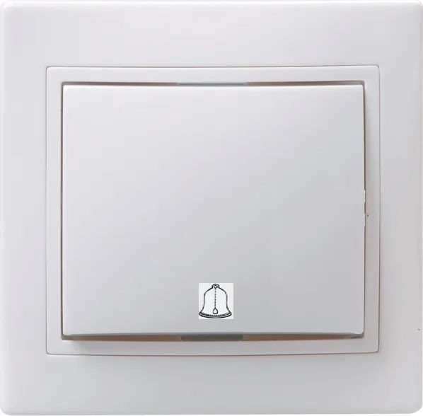 Выключатель 1-кл. самовозвратный белый Кварта IEK