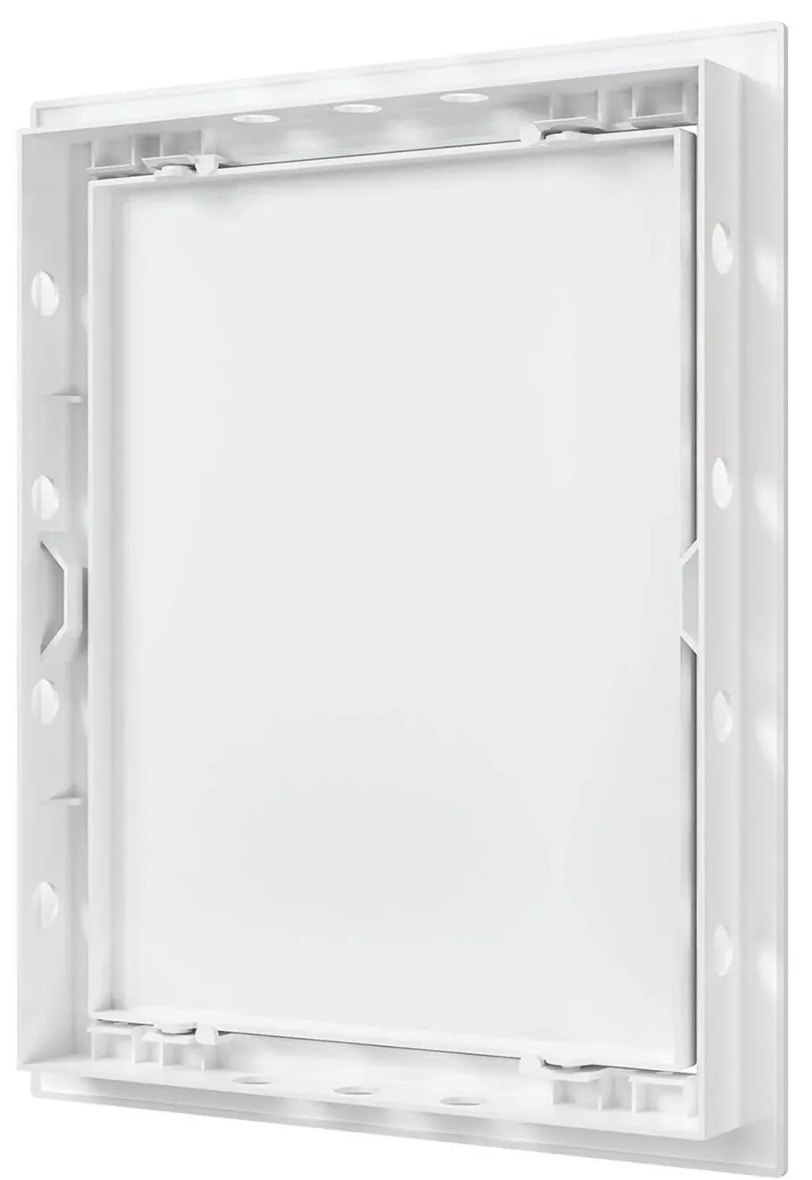 Люк ревизионный AD фланец 196х246 нажимной 218х268 пластик AURAMAX