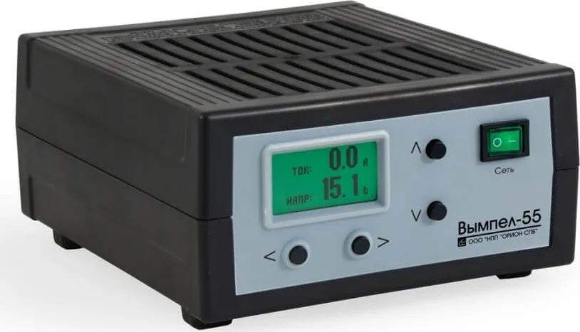 Зарядное устройство Вымпел-55 (автомат, 0-18А, 5-19В, ЖК индикатор)