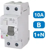 АВДТ KZS-2M B10/0.03 1+N, 30мА, тип АС, 10кА ETI