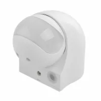 Датчик движения ДД 010 белый, макс. нагрузка 1100Вт, угол обзора 180град., дальность 10м, IP44, ИЭК