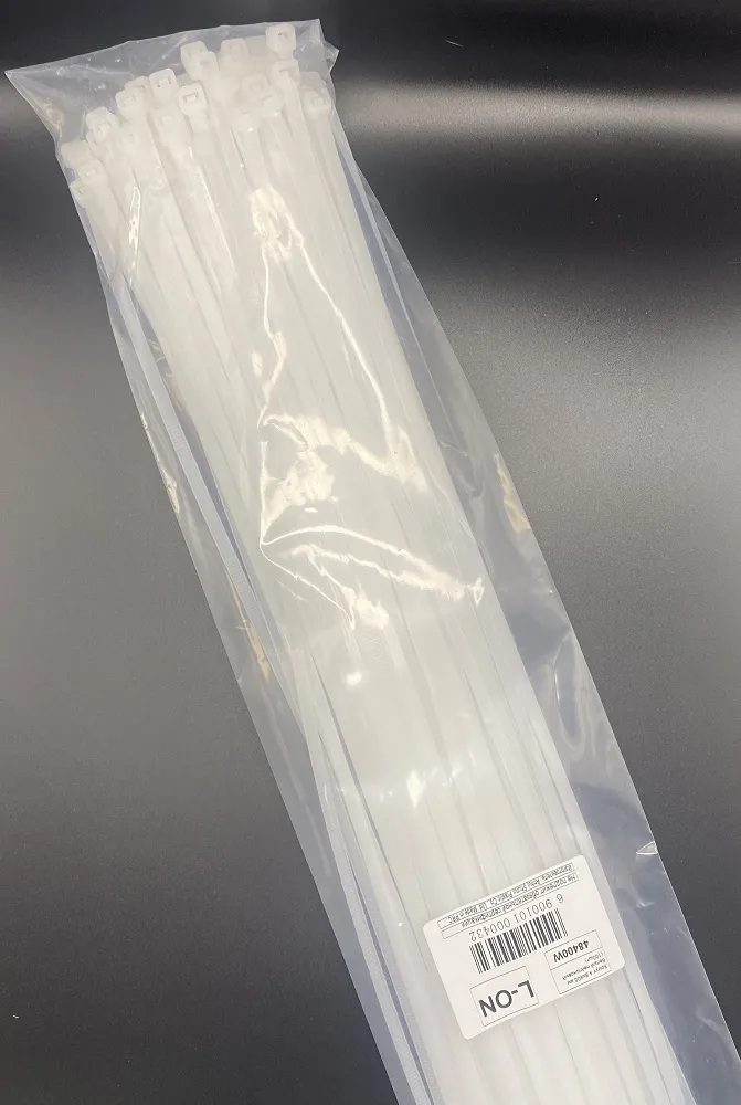 Хомут 4,8*400 белый нейлон (100шт) (L-ON), уп