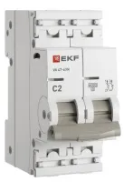 Автоматический выключатель ВА 47-63N C2/2 6кА Proxima EKF