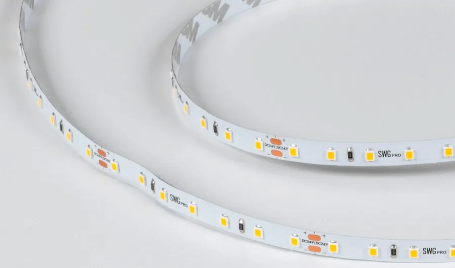 Лента LED 2835 3000K 8,6Вт/м 84LED/м 24В 1200Лм/м 5м SWG