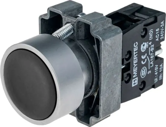 Кнопка MTB2-BAZ112 чёрн. 1но IP65 Meyertec
