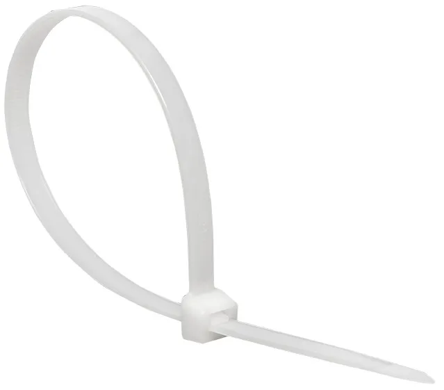 Хомут 7,2*400 белый нейлон (100 шт.) Basic (EKF), уп