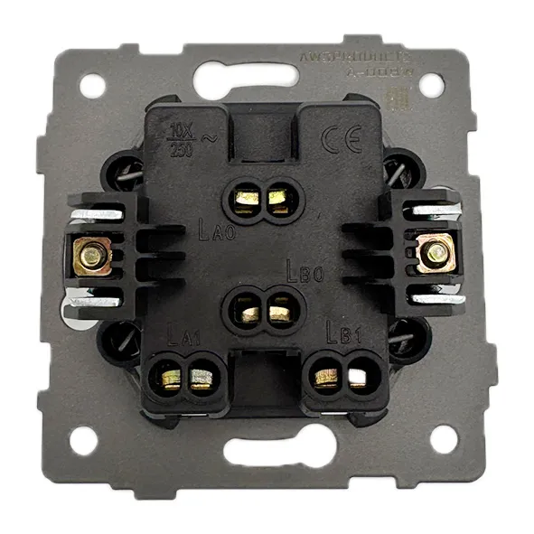 Выключатель 2-кл. белый A-009W "Аура" AWSproducts