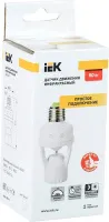 Датчик движения ДД 045 белый E27 60Вт 360гр 6м IP20 IEK (акц)