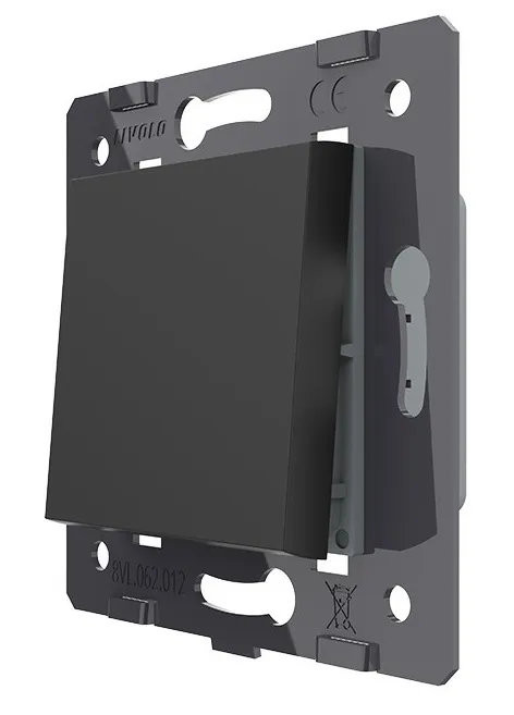 Выключатель перекрестный 1-кл. Черный Livolo