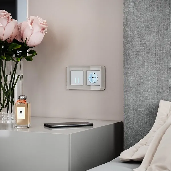 Рамка 2-я Дымчатый (стекло) Elite WERKEL