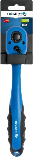 Трещотка 1/4", композитная, 72 зубца HOEGERT