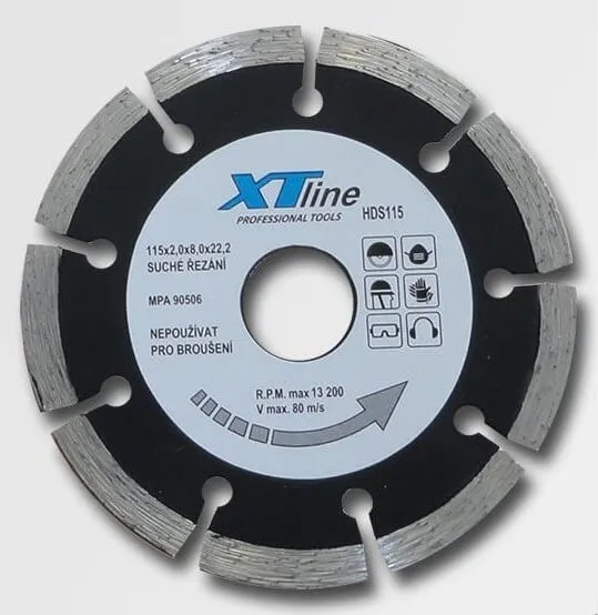 Алмазный диск, сегментный 230мм*22,2  XTline/ Чехия