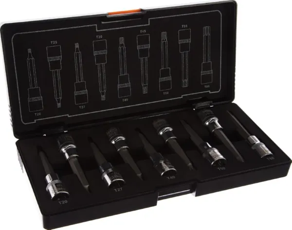 Головки сменные с насадкой Torx  100мм, набор 9 шт.  (NEO), ком