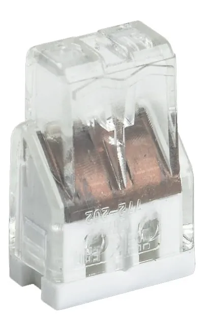 Клемма 2 отверстия 0,5-2,5 24А (СМК 772-202) (IEK)