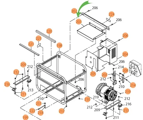 Направляющая пластина для EG601A Makita (36D3410008)