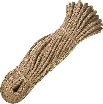 Шнур-канат джутовый 10 мм крученый (20м)