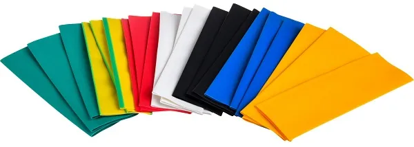 Набор Термоусаживаемая трубка ТУТ 20/10 21шт., 100мм ЦВЕТНЫЕ, уп