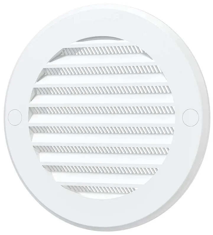 Решетка вентиляционная С СЕТКОЙ РКС фланец D125 D161 пластик ERA