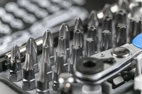 Набор бит с трещоткой 1/4", SL, PH, PZ, HEX, Torx, Torx c отверстием, 33 шт. HOEGERT, ком