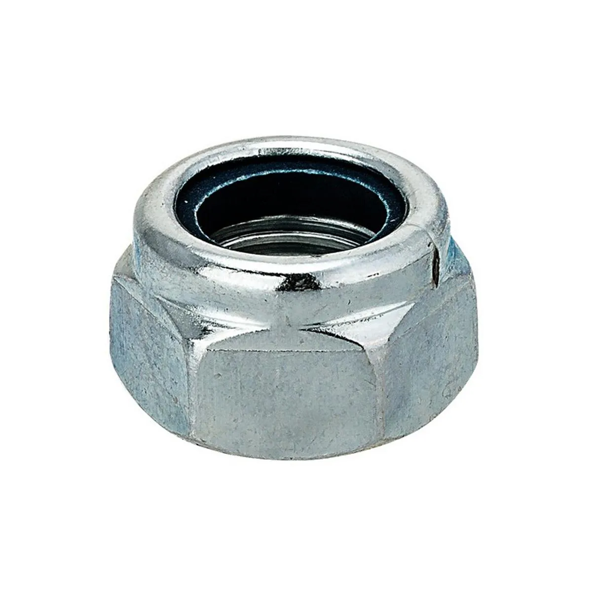 Гайка М4 с нейлоновым кольцом DIN985 цинк (18 шт.) (Стройбат)