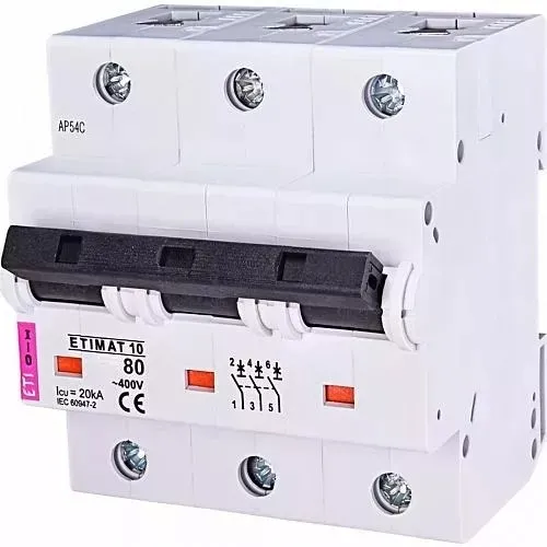 Автомат ETIMAT10 3P 10КA D80/3