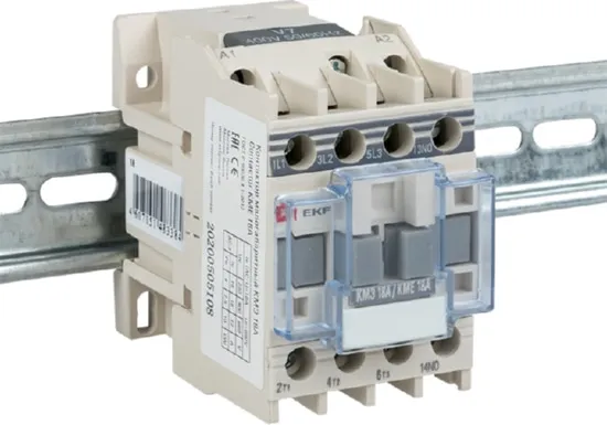 Контактор КМЭ 18А (кат.220В АС, 18А, 7,5кВт, 1но.) EKF