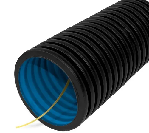 Труба гофрированная двустенная ПНД гибкая тип 450 (SN26) стойкая к ультрафиолету не распространяющая