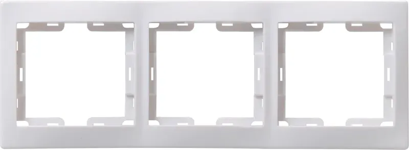 Рамка 3-я белая Кварта IEK