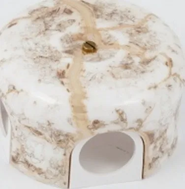 Коробка распред. 78х50мм Мрамор (керамика) Bironi