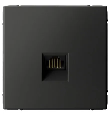 Розетка компьютерная RJ45, кат. 6A, механизм (базальт)