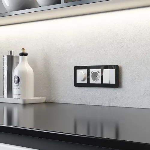 Розетка 1-я с/з с USB (тип А+А, 2,1А, 5В) Белый матовый WERKEL