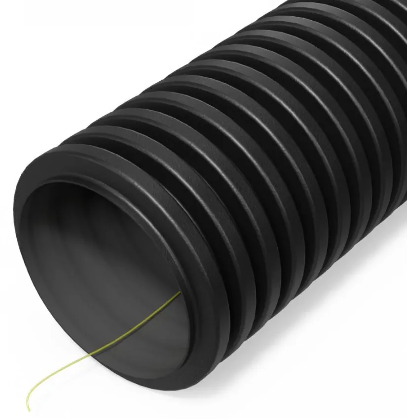 Труба гофр. двустен ПНД 32 мм ЧЕРНАЯ с/з 450Н УФ-стойкая Промрукав(50м)