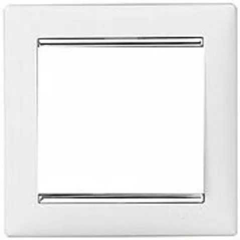 Рамка 1-я Белый/Серебро Valena LEGRAND