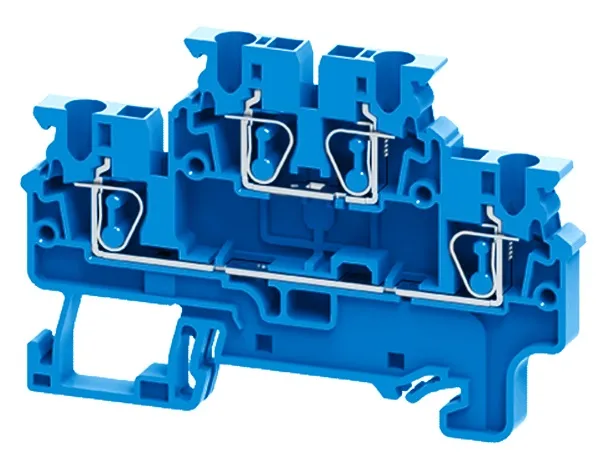Клемма пружинная OptiClip 2,5-2 пол. сер. 289764 КЭАЗ