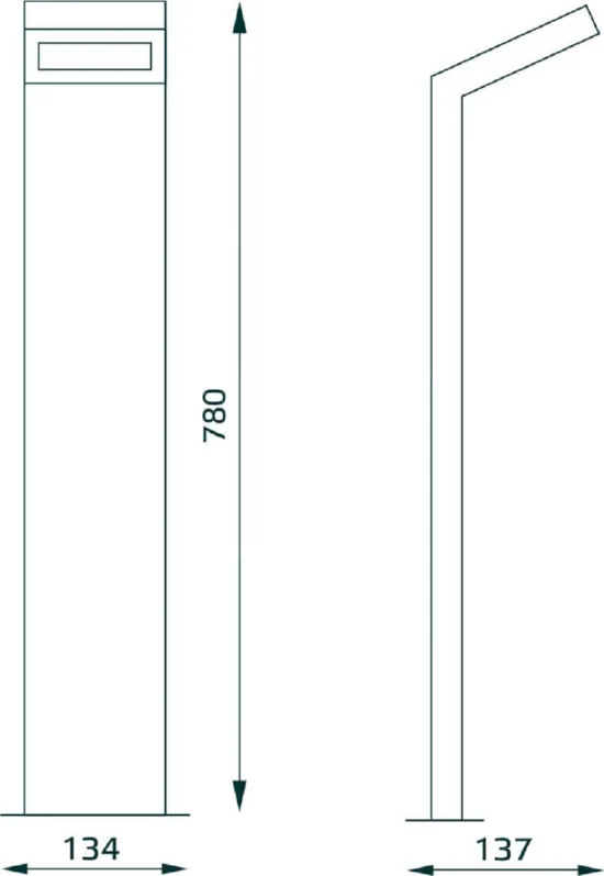 Светильник уличный LED Electra 10Вт 600Лм 4000K столб Gauss