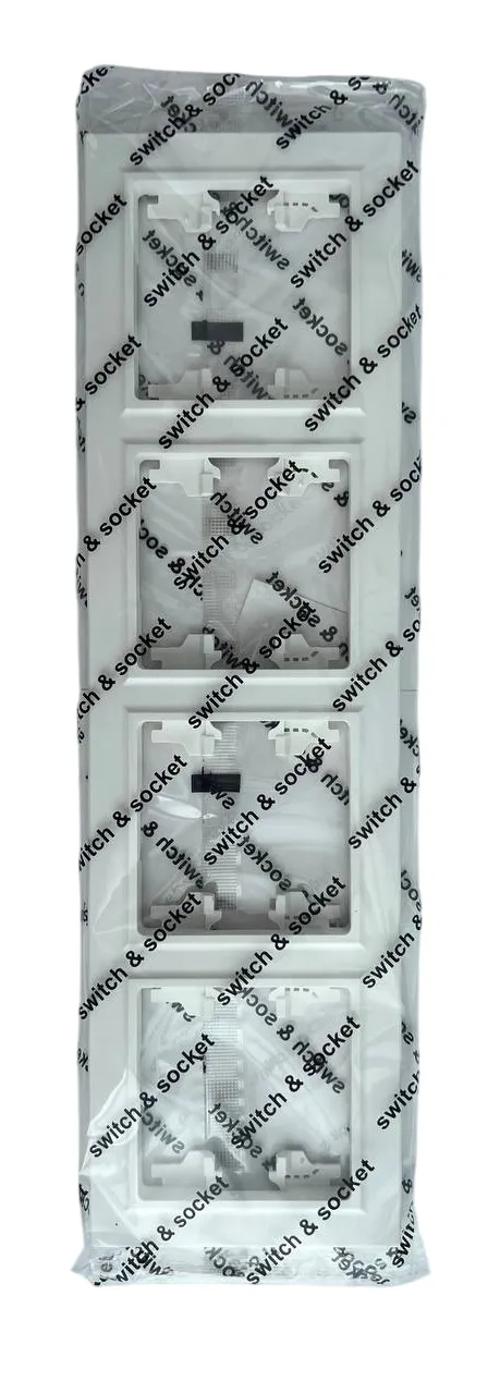 Рамка 4-я белая горизонтальная U1A-030 SoftTouch "Uno" AWSproducts