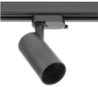 Светильник трековый LIMA, GU10 max 20W, AC220-240V, черн цв. кругл GTV