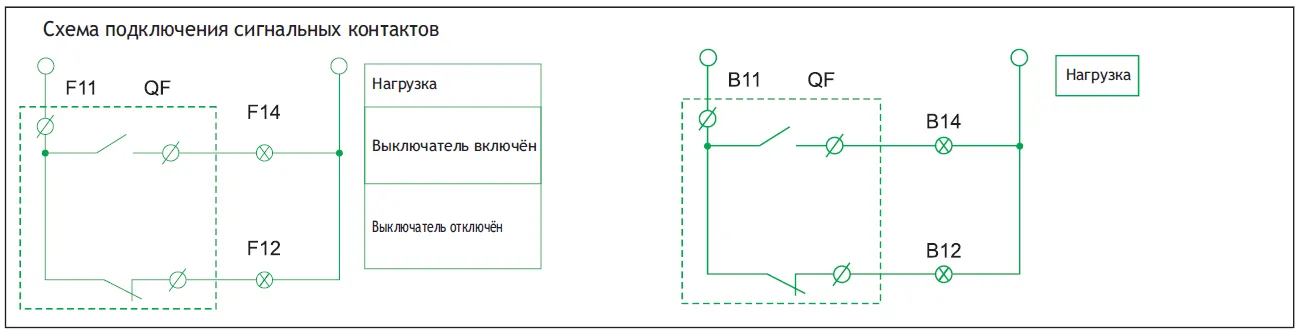 Сигнальный контакт  для NM1-400 (левый), 