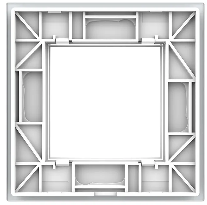 Рамка 1-я Белый матовый (стекло) Livolo