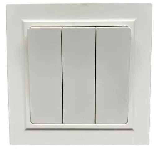 Выключатель 3-кл. белый U1A-003 SoftTouch "Uno" AWSproducts