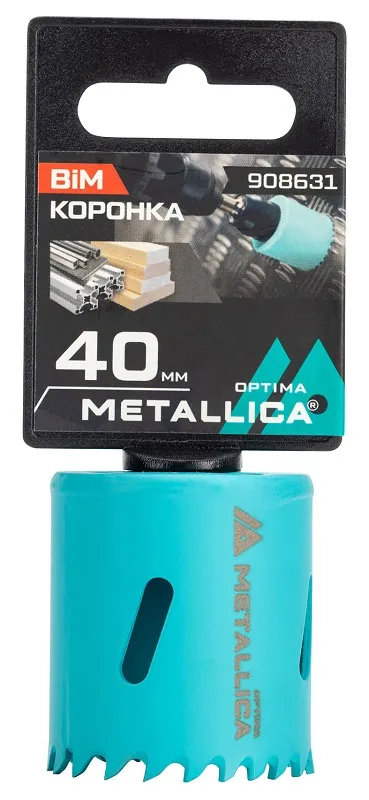 Коронка биметаллическая 40 мм METALLICA Optima