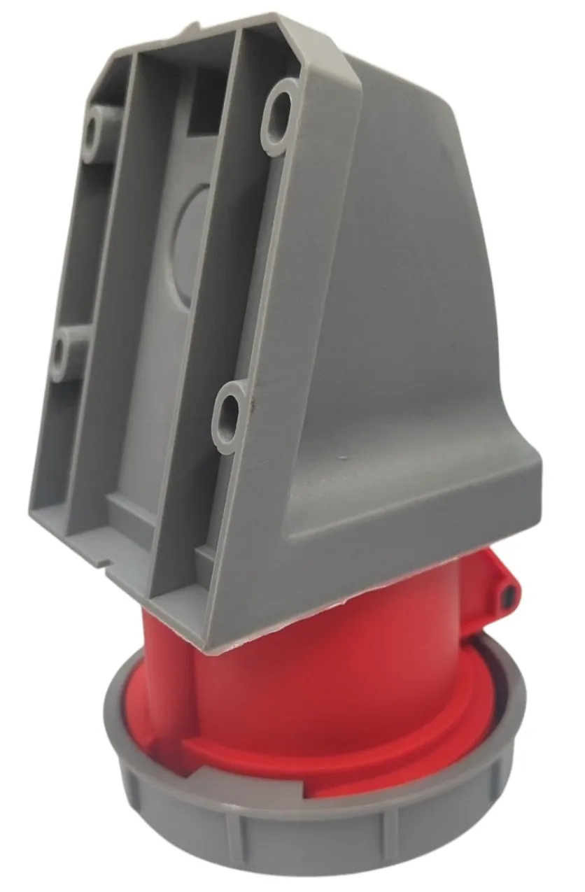 Розетка стационарная 32A 5п (3P+PE+N) SLN-1252 IP67, 380В, AWSPRODUCTS