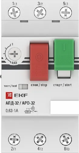 Авт. защиты эл. двигателя АПД-32 (0,63-1,0А) PROXIMA EKF